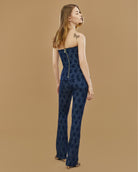 Mira Monogram Denim Pants