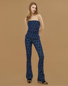 Mira Monogram Denim Pants