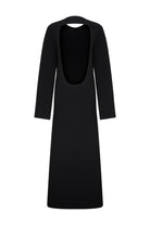Ace Nayman-Reese Black Knitted Dress-Elbise-4-fleurdirect.live