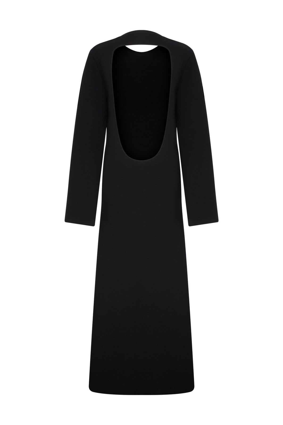 Ace Nayman-Reese Black Knitted Dress-Elbise-4-fleurdirect.live