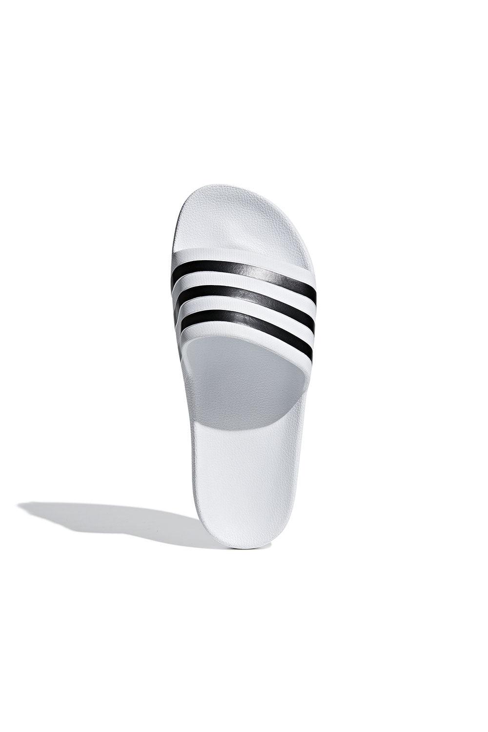 Adidas-Adilette Aqua White/BlackWhite-Sandalet & Terlik-2-fleurdirect.live