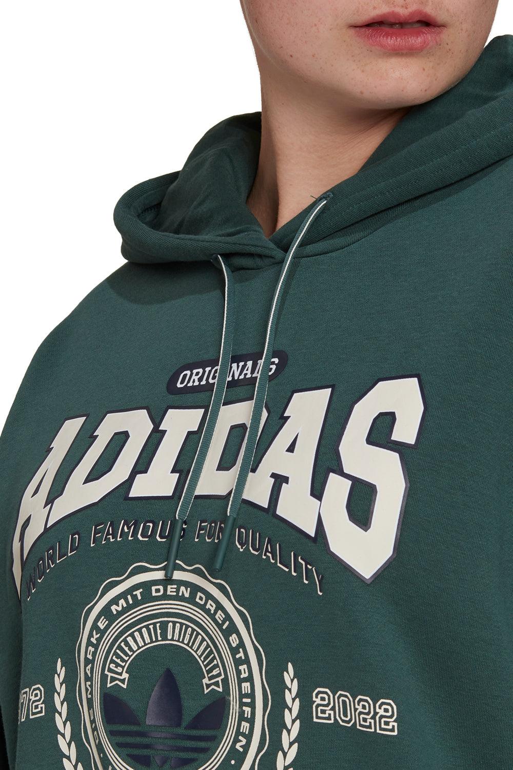 Adidas-Hoodie Mineral Green-Sweatshirts & Hoodies-3-fleurdirect.live