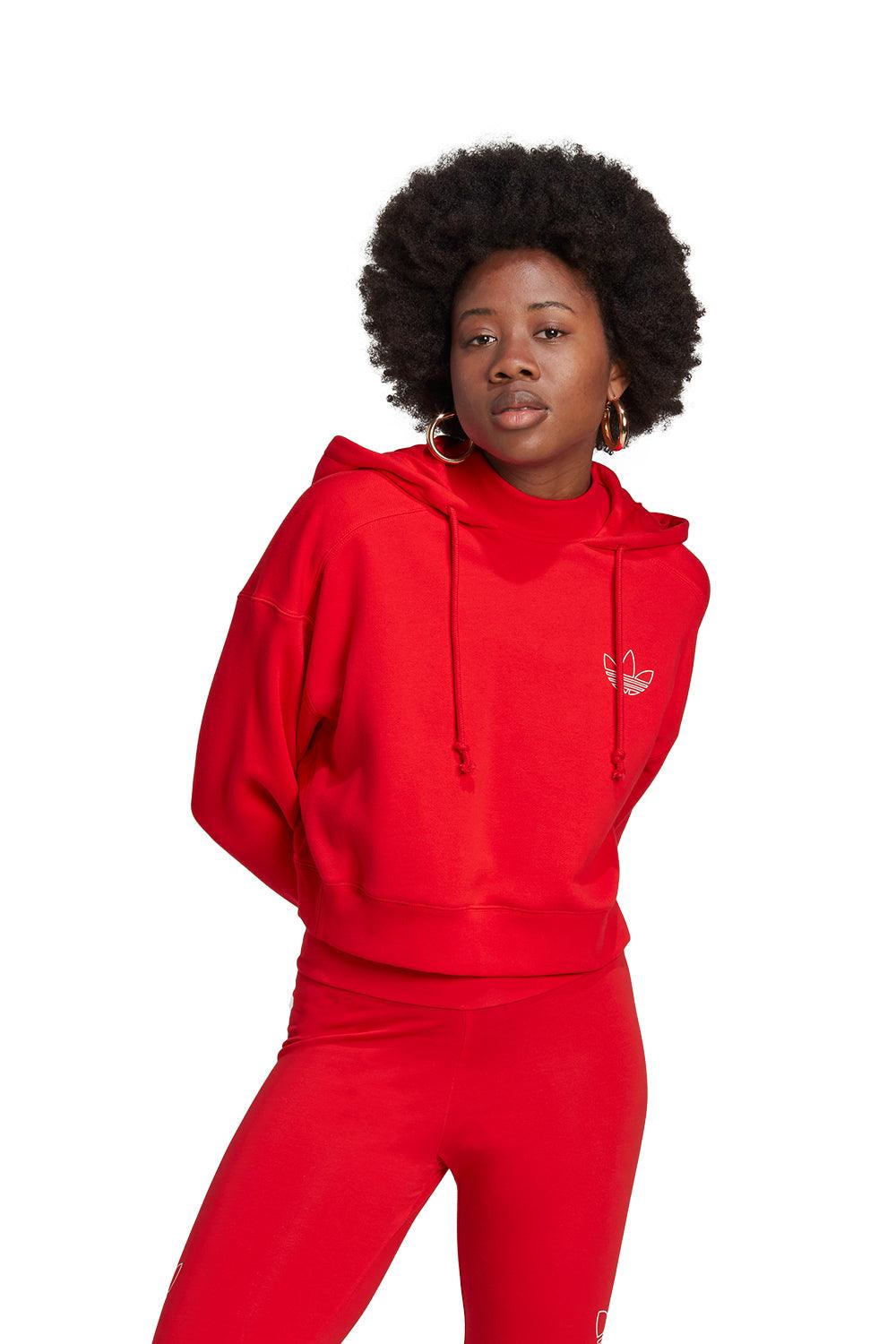 Adidas-Hoodie Vivid Red-Sweatshirts & Hoodies-1-fleurdirect.live