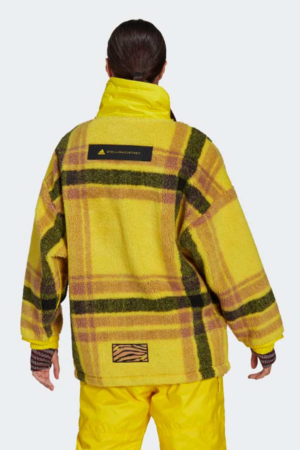 Adidas-Stella McCartney Fleece Jacquard Winter Jacket-Sweatshirts & Hoodies-2-fleurdirect.live