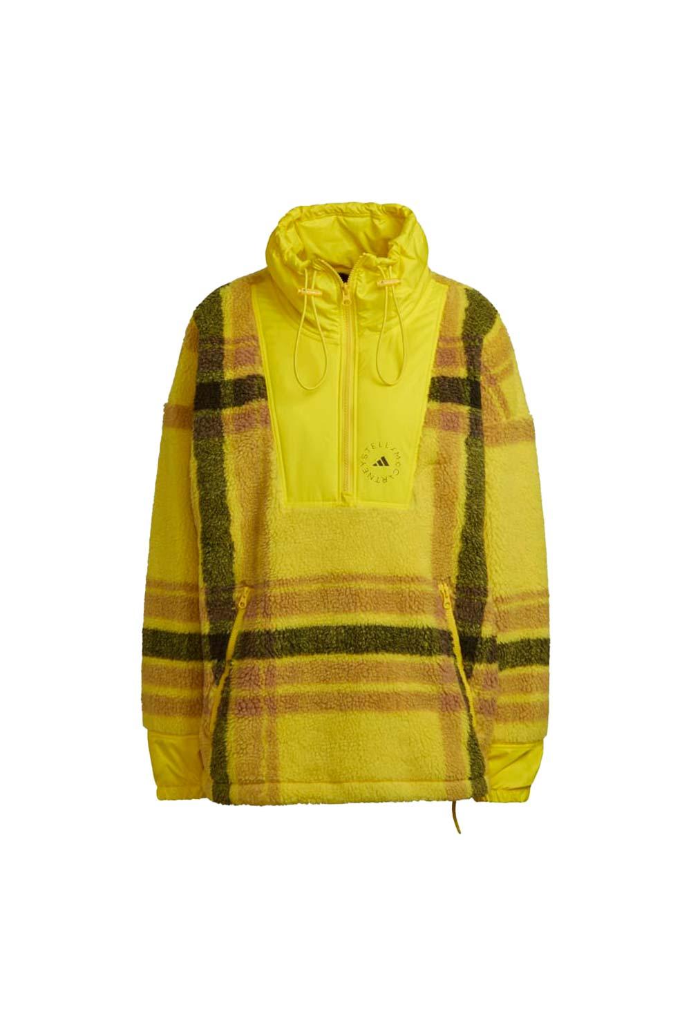 Adidas-Stella McCartney Fleece Jacquard Winter Jacket-Sweatshirts & Hoodies-5-fleurdirect.live