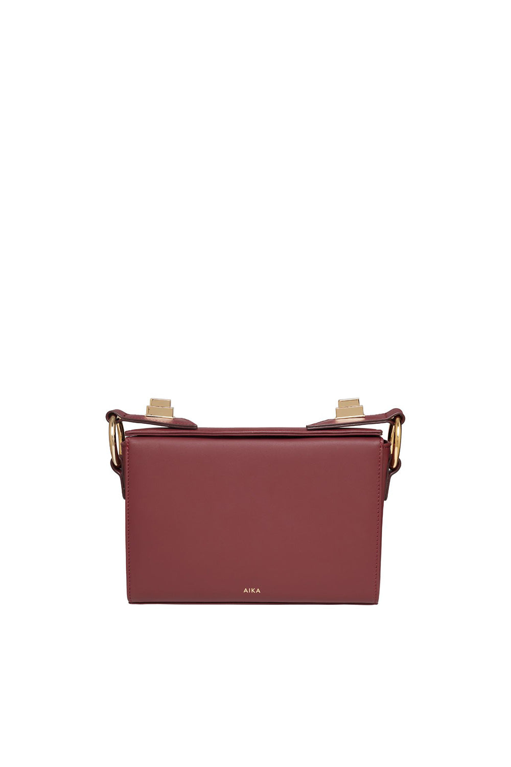 Aika Concept-Leather Istanbul Bag Burgundy-Omuz Çantası-4-fleurdirect.live