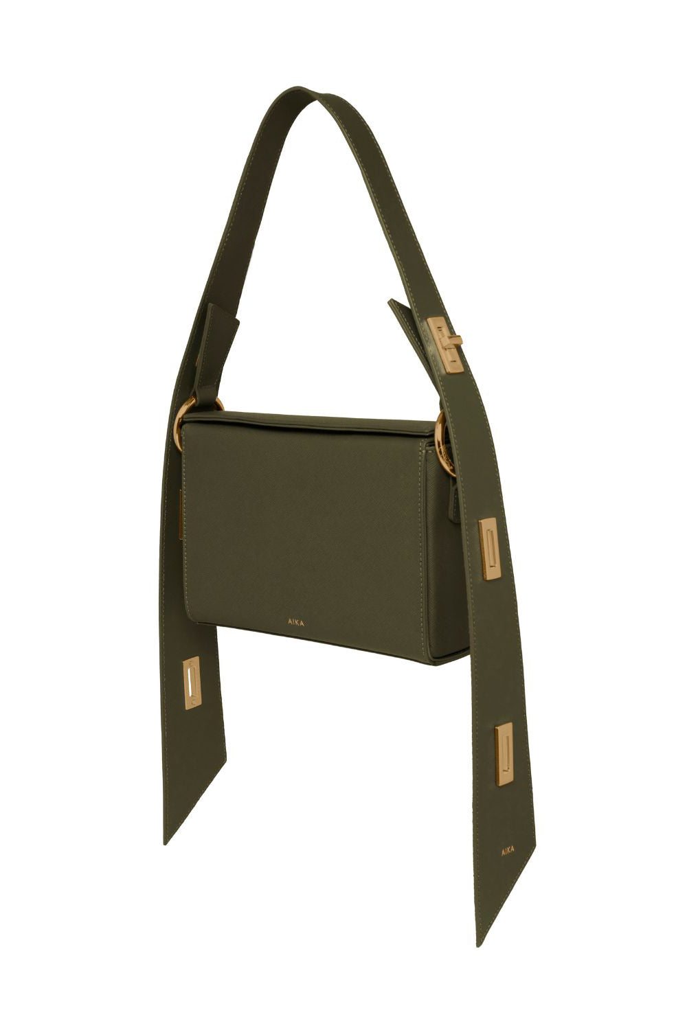 Aika Concept-Leather Istanbul Bag Green-Omuz Çantası-1-fleurdirect.live