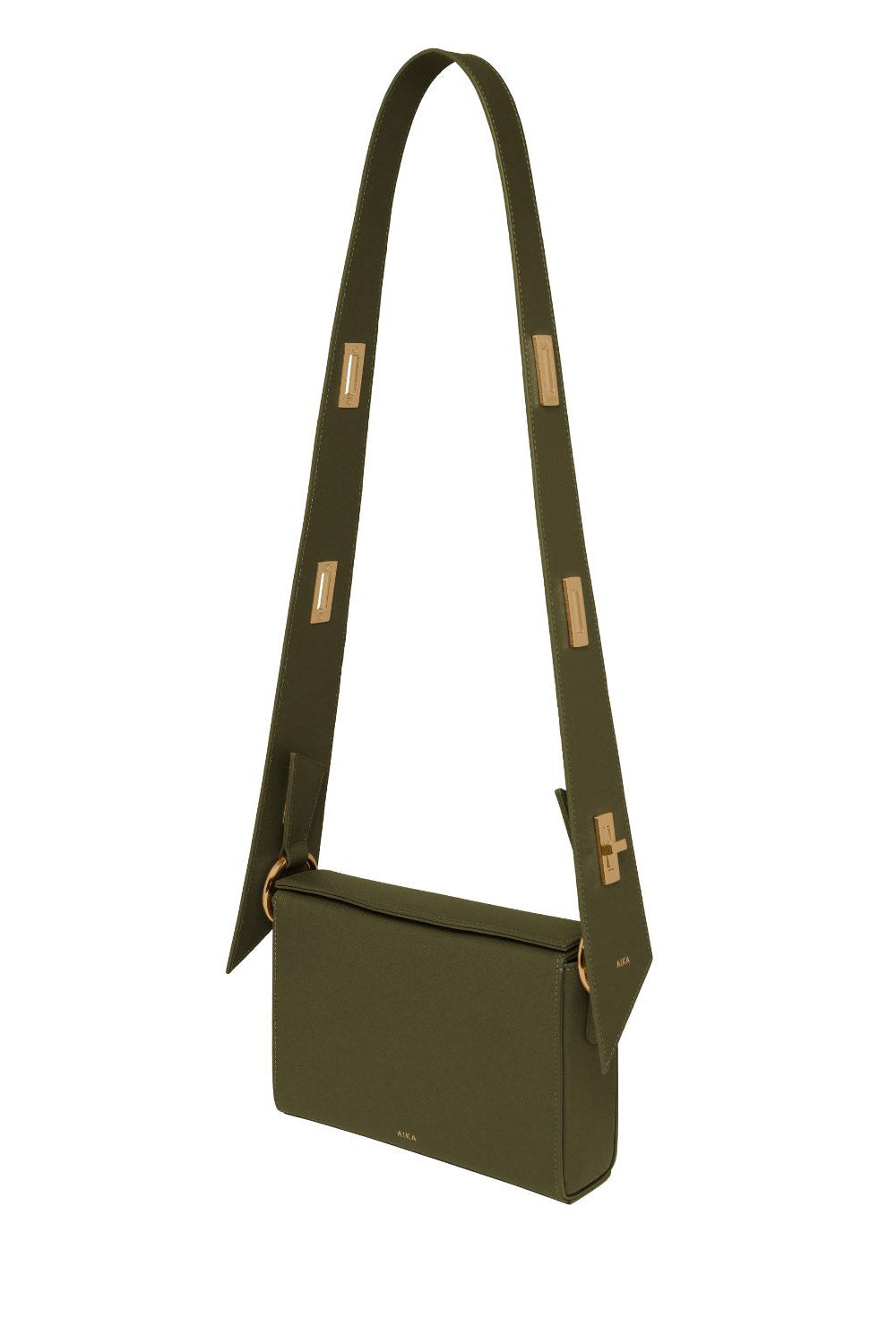 Aika Concept-Leather Istanbul Bag Green-Omuz Çantası-3-fleurdirect.live