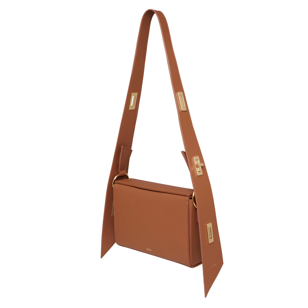Aika Concept-Leather Istanbul Bag Tan-Omuz Çantası-2-fleurdirect.live