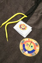 All Of Chrome-New Sun Year Gri Siyah Havlu Panço-Panço-3-fleurdirect.live