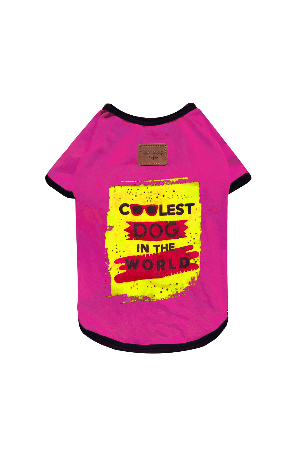 Alphadog Design-Coolest Pink Pet Tshirt-Köpek-1-fleurdirect.live