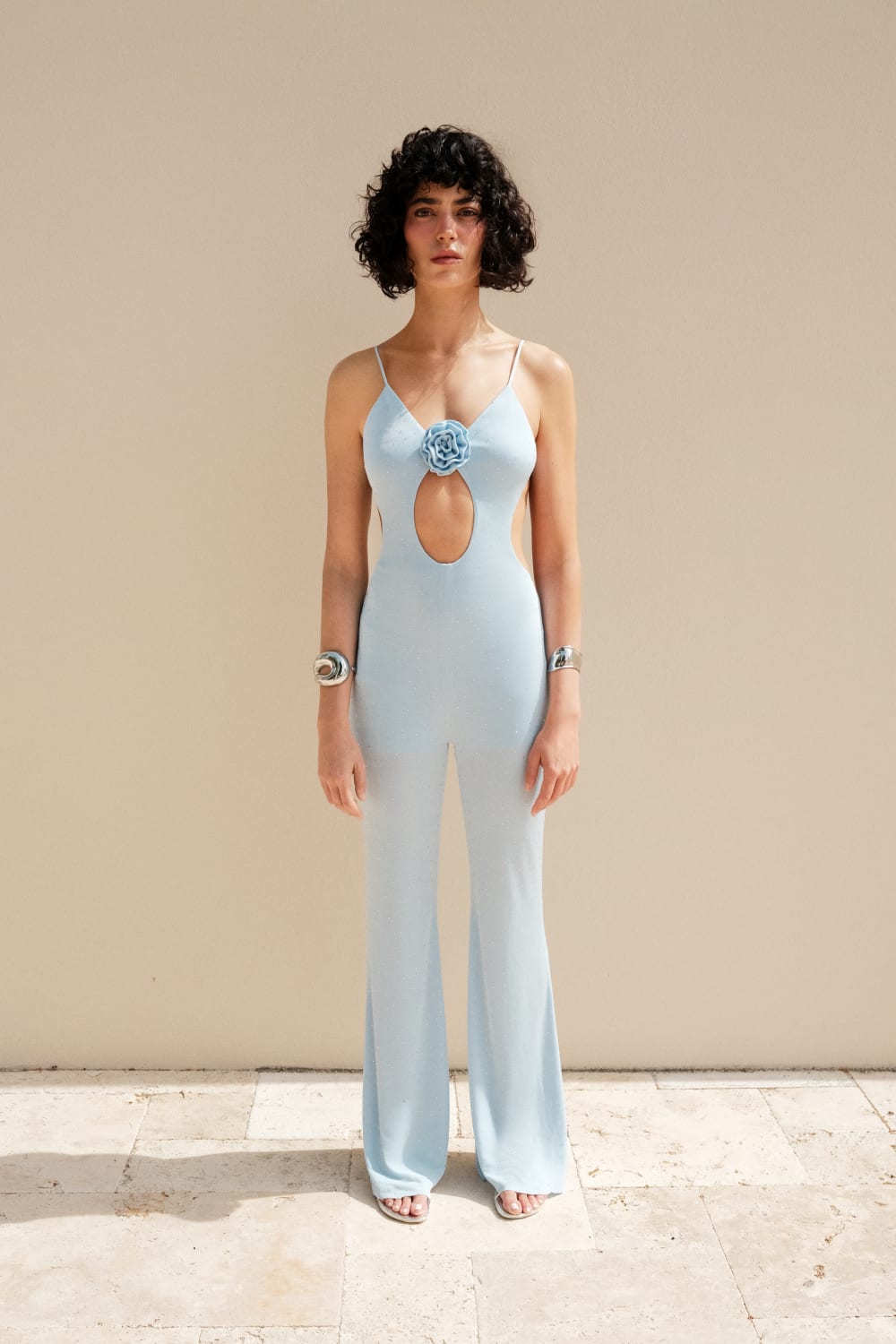 Alreves-Brisa Shiny Stone Low-cut Jumpsuit-Tulum-1-fleurdirect.live
