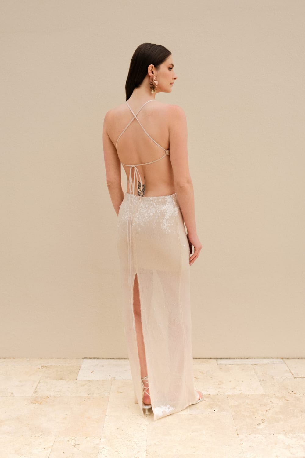 Alreves-Celeste Sequin Long Dress-Elbise-3-fleurdirect.live