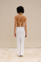 Alreves-Cielo Decollete Long Dress-Elbise-3-fleurdirect.live