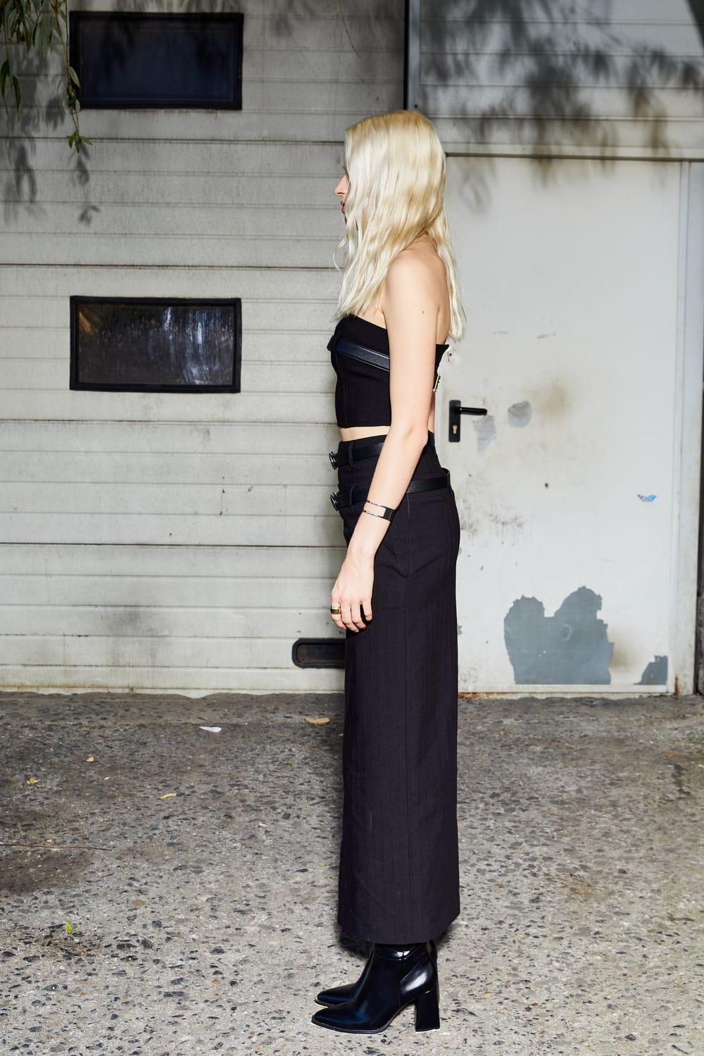 Alreves-Paloma Double Waist Skirt with Belts-Etek-4-fleurdirect.live