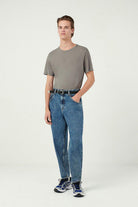 American Vintage-Devon Vintage Grey T-shirt-T-Shirts-2-fleurdirect.live