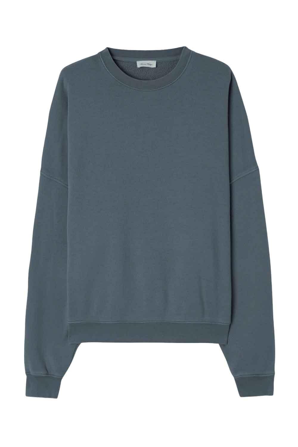 American Vintage-Sweat Homme Uticity Navy Vintage-Sweatshirts & Hoodies-1-fleurdirect.live
