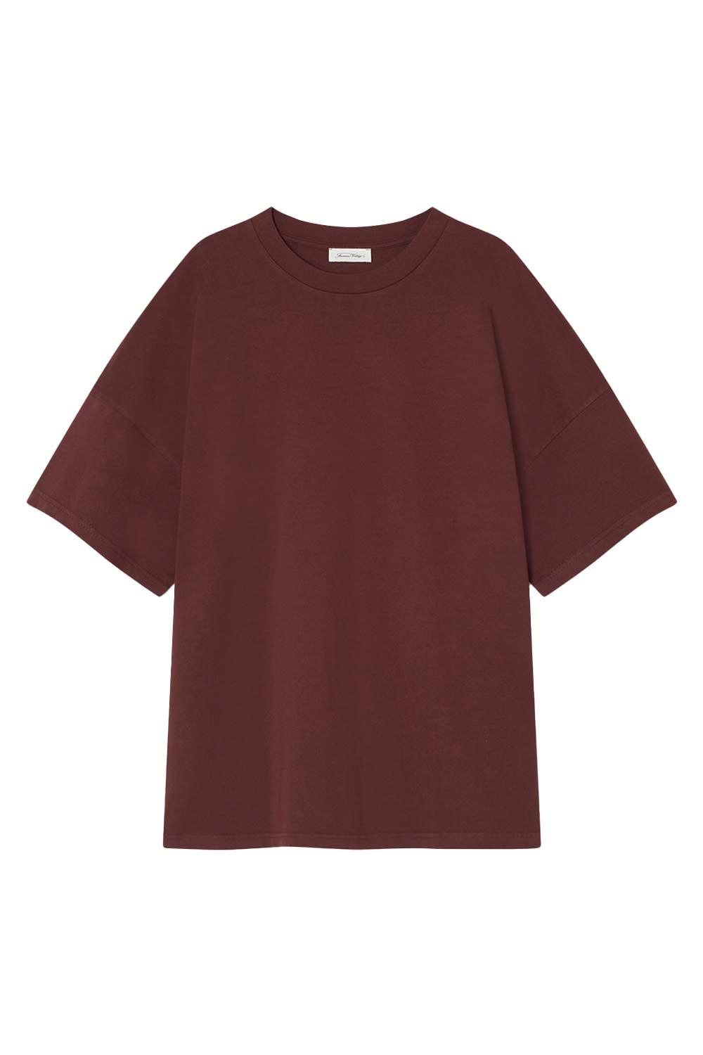 American Vintage-T-Shirt Homme Fizvalley Cranberry-T-Shirts-1-fleurdirect.live