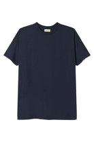 American Vintage-T-Shirt MC Col Rond Navy Vintage-T-Shirts-1-fleurdirect.live