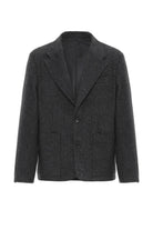 Antioch-Antrasit Balıksırtı Desenli Oversize Erkek Blazer Ceket-Ceket-6-fleurdirect.live