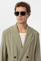 Antioch-Haki Relax Fit Diagonel İnce Erkek Blazer Ceket-Blazer Ceket-4-fleurdirect.live