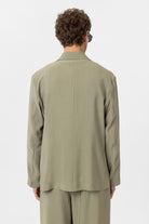 Antioch-Haki Relax Fit Diagonel İnce Erkek Blazer Ceket-Blazer Ceket-6-fleurdirect.live
