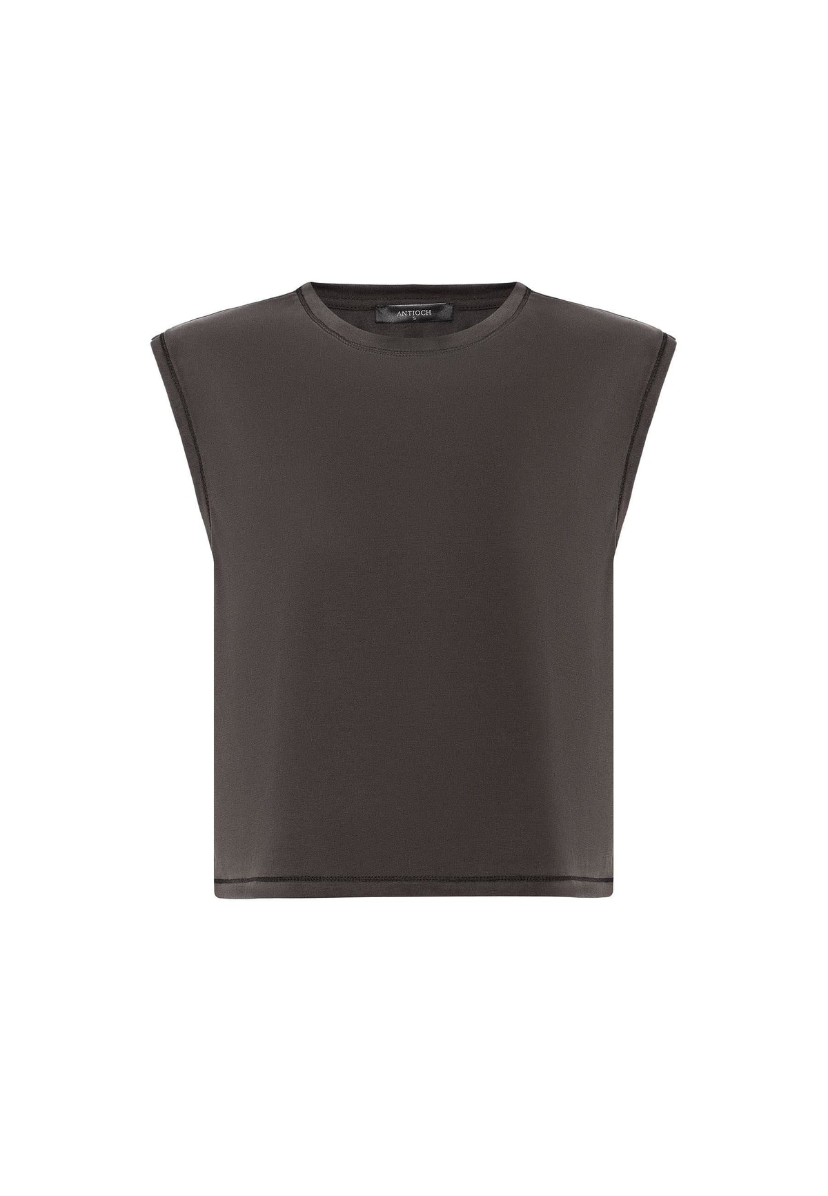 Antioch Kahve Modal Kumaş Kadın T-Shirt