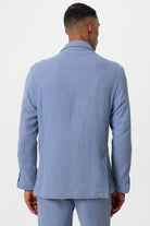 Antioch-Mavi Astarsız Torba Cepli Erkek Blazer Ceket-Blazer Ceket-6-fleurdirect.live