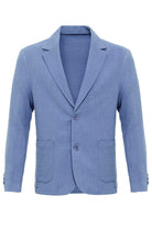 Antioch-Mavi Astarsız Torba Cepli Erkek Blazer Ceket-Blazer Ceket-7-fleurdirect.live