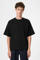 Antioch-Siyah Crop Fit Erkek T Shirt-T-Shirts-1-fleurdirect.live