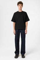 Antioch-Siyah Crop Fit Erkek T Shirt-T-Shirts-3-fleurdirect.live