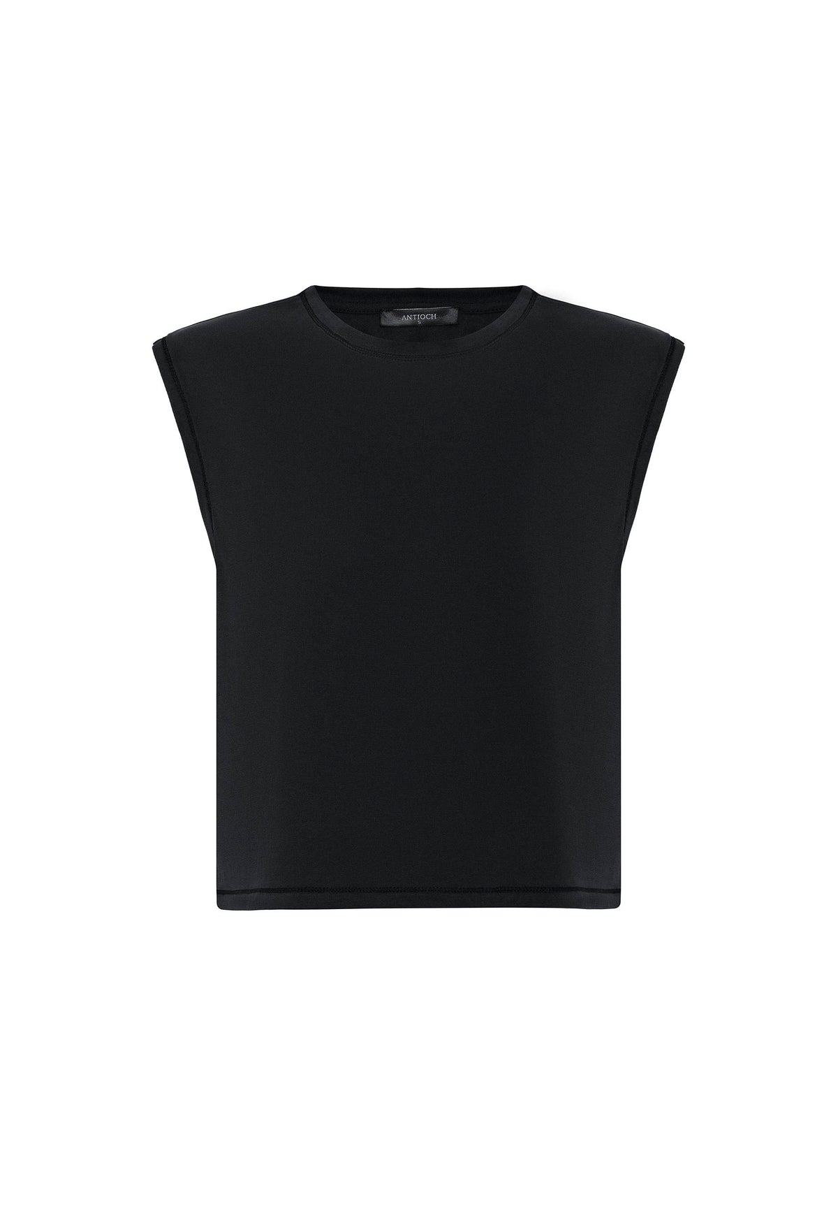 Antioch Siyah Modal Kumaş Kadın T-Shirt