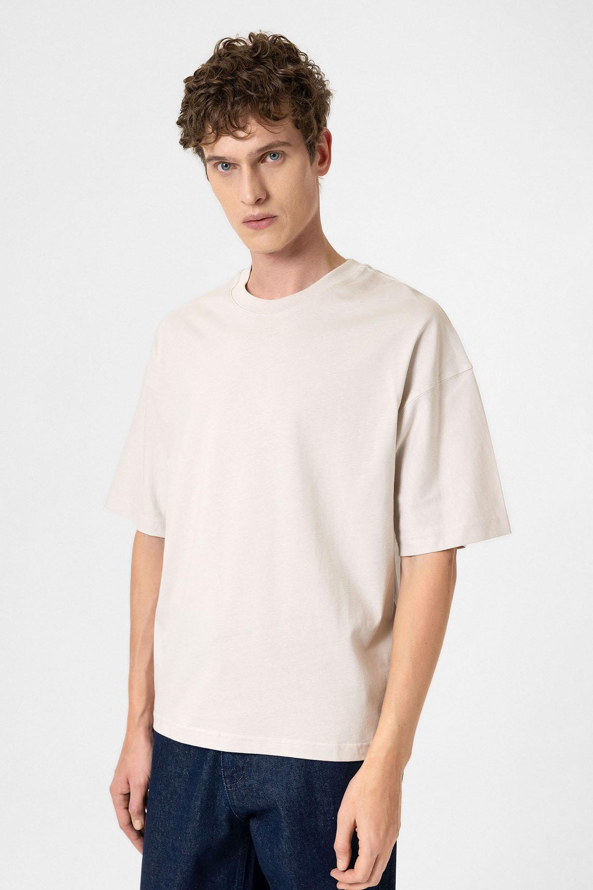 Antioch-Taş Crop Fit Erkek T Shirt-T-Shirts-2-fleurdirect.live