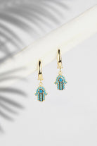 Arven’s World by Aylin Işıklı-Hamsa Gold Küpe-Küpe-5-fleurdirect.live