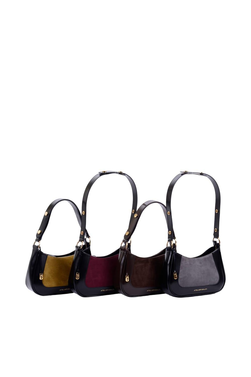 Atelier Galin-Jasmine Hobo Kol Çantası - Gris-Omuz Çantası-5-fleurdirect.live