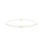 Alphabet White Chance Bracelet In Gold