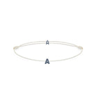 Alphabet White Chance Bracelet In Oxide