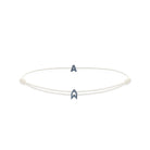 Alphabet White Chance Bracelet In Oxide