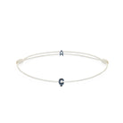 Alphabet White Chance Bracelet In Oxide