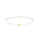 Alphabet White Chance Bracelet In Gold