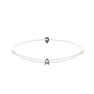 Alphabet White Chance Bracelet In Oxide