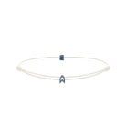 Alphabet White Chance Bracelet In Oxide
