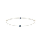 Alphabet White Chance Bracelet In Oxide