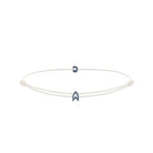 Alphabet White Chance Bracelet In Oxide