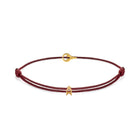 Claret Red Padel Chance Bracelet In Gold