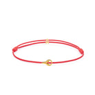 Red Padel Chance Bracelet In Gold