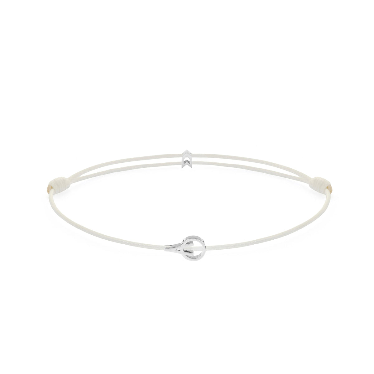 White Padel Chance Bracelet In Silver