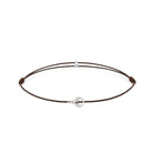 Brown Padel Chance Bracelet In Silver