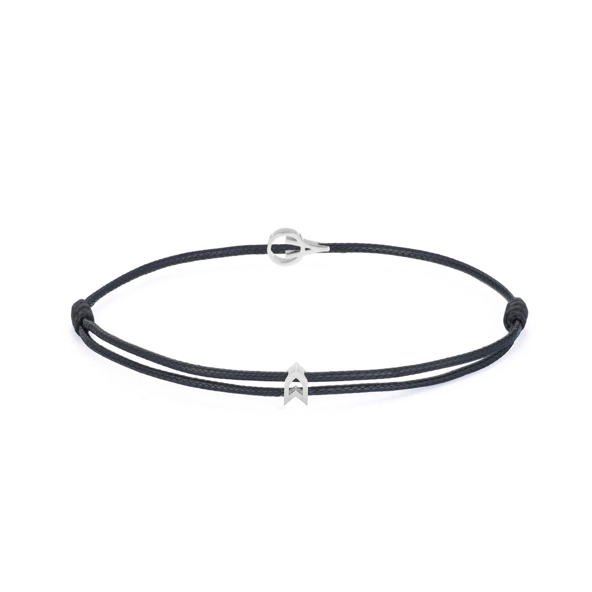 Atolyewolf X Nano Padel Black Chance Bracelet In Silver