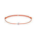 Orange Padel Chance Bracelet In Silver
